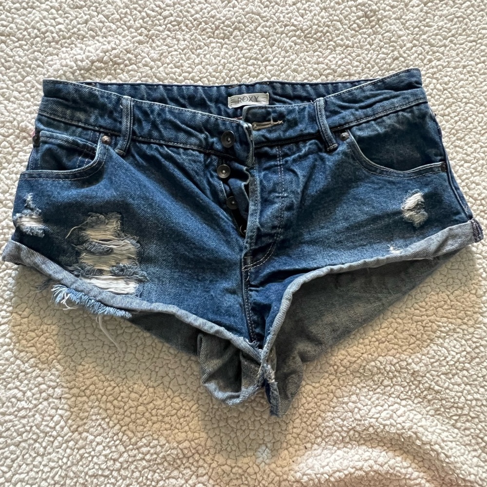 Roxy Ripped Up Shortie Shorts